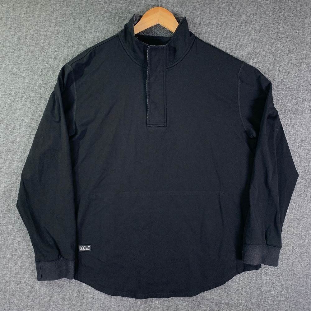 BYLT Elite Fairway Pullover Men Extra Large Black Performance Stretch 1/4 Zip